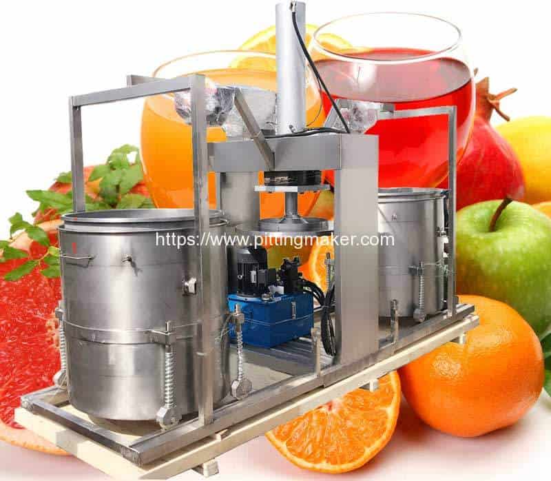 Double-Drum-Hydraulic-Type-Fruit-Juice-Pressing-Squeezing-Machine